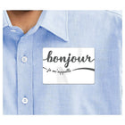 Avery Bonjour Étiquettes badges autocollants, Francais, Paquet de 30 (2361)-Papier