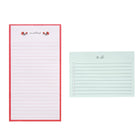 Mara-Mi - Ensemble pour bureau - Floral-2 blocs-notes pour listes, 4,5 po x 7,5 po et 3,5 po x 5 po