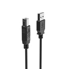 NXT Technologies - Câble USB 2.0 USB-A mâle à USB-B mâle de 15 pi, noir-Permet de brancher un câble USB-B mâle à un câble USB-A mâle