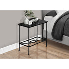 Monarch Specialties - 2074 Table D'Appoint - 22 po H/Marbre Noir/Metal Noir-Assemblage requis: des instructions illustrees et tout le materiel sont fournis pour plus de commodite (des outils supplementaires peuvent être necessaires)