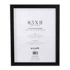 Gry Mattr - Cadre de document sans mat - Noir - 8,5 po x 11po - paquet de 3-Cadre en bois
