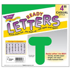 Trend Enterprises Casual Uppercase Ready Letter 4", Vert, 426 Pack-Couleurs résistantes à la décoloration. Durable et réutilisable. Les caractères de lettre mesurent 4" de haut.