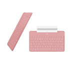 Logitech - Clavier Keys-To-Go Bluetooth pour iPhone, iPad et Apple TV - Rose-Ce clavier fonctionne avec les écrans que vous utilisez le plus comme l’iPhone, l'iPad et l’Apple TV et il est doté d'un support pratique pour votre téléphone portable