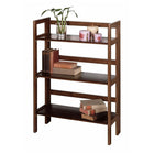 Winsome – Étagère à 3 niveaux pliable et empilable, noyer antique-Étagère pliable et empilable à 3 niveaux