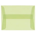 JAM Paper Enveloppes translucides A1, vert feuille, 250/paquet-Enveloppes en papier translucide vert feuille