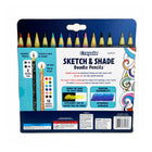 Crayola - Sketch & Shade Doodle Pencils - Paquet de 14-Noyau en gel hautement pigmenté : des couleurs fluides et faciles à estomper qui ressortent sur le papier pâle ou foncé