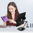 ShoppingAll - Support de Tablette Réglable Long - Noir-Rembourrage en silicone pour éviter les rayures