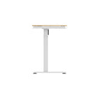 Koble - Bureau intelligent JUNO pour maison intelligente, Chêne/ Blanc-Chargement sans fil sur le dessus du bureau