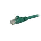 StarTech Câble de raccordement Ethernet Cat6 avec connecteurs antiaccrochements RJ-45, 12 pi, vert (N6PATCH12GN)-Gaine en PVC verte pour vos connexions en codes de couleur