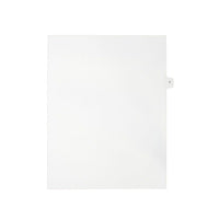 Mark Maker – Onglets séparateurs juridiques blancs, 1/15 onglets, format lettre, sans trous, lettre T, 25/paquet-Onglets séparateurs blancs, 1/15 onglets