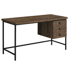 Monarch Specialties - 7485 Bureau - 55 po L/Faux Bois Brun/Metal Noir-Spacieux dessus construit d'un panneau épais