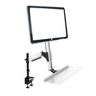 Rocelco – Bureau flottant ergonomique EFD sit to stand, noir-Bureau flottant ergonomique Sit to Stand avec système de support de bureau