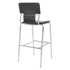 Tabouret bar Dorado, vinyle, base chrome, 30po-3
