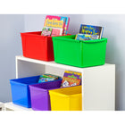 Storex bac à livre extra large - couleurs assorties - paquet de 6-poignées avant et arrière pour faciliter la préhension, même avec les petites mains