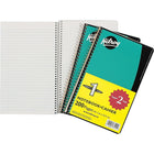 HilroyMD – Cahier de notes spiralé avec marge, 1 sujet, 4 x 6 po, 200 pages, paq./2-Cahier de notes à reliure spiralée avec larges feuilles lignées blanches