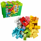 LEGO DUPLO - Classique La boîte de briques de luxe Jouet de construction - 85 pièces-Motivez les jeunes esprits avec cet assortiment convivial de briques et de pièces LEGO DUPLO. Grâce aux innombrables possibilités créatives pratiques, les bienfaits pour le développement sont énormes