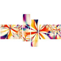 Designart – Ensemble d’art floral sur toile, rose cristallisé (PT3013-279)-Impression