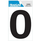 HeadLine - Numéro 0 autoadhésif, 3 po-À reflet