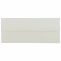 JAM Paper #10 Enveloppes Commerciales Strathmore - 4,125" x 9,5" - Vergé Blanc Naturel - Paquet de 50-Couleur : Blanc Naturel