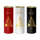 Assortiment de tubes de biscuits de Noël decores Grandma Wilds 150g (paquet de 3)-une selection de grands tubes de Noël remplis de biscuits au pudding de Noël, de biscuits aux canneberges et de biscuits sables au beurre