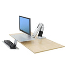 Ergotron - Système de fixation de bureau assis-debout WorkFit-LX (45-405-026)-Permet un réglage de hauteur de 20 po (51 cm)