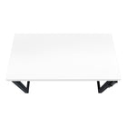 Monarch Specialties - 7681 Bureau 48 po L - Hauteur Adjustable Blanc/Metal Noir-10