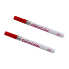 JAM Paper Marqueurs de Peinture Opaque à Traits Fins, Rouge, 2 / paquet (7665906a)-Couleur :  Rouge