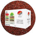 Sandtastik - Sable coloré floral, boîte de 10 lb (4,5 kg), rouge brique-Le grain est grossier et a un éclat naturel