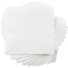 JAM Paper Serviettes à boissons - Petites - 5" x 5" - Blanc - Paquet de 600 (5255620731b)-Serviettes cocktail en papier blanc
