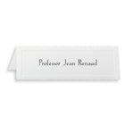 St. James™ – Cartes-tentes gaufrées Overtures® traditionnelles, pliables à 8 1/2 x 2 3/4 po, blanc, 100 cartes-Cartes-tentes gaufrées traditionnelles