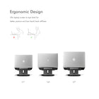 ShoppingAll - Support ergonomique pour ordinateur portable avec base pivotante à 360°- Gris-Ce support pivotant pour ordinateur portable peut pivoter à 360 degrés pour répondre à tous les besoins d'utilisation.