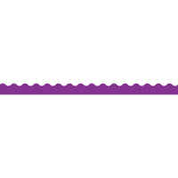 Teacher Created Resources - Bordure ondulée violette, paquet de 72-Décorations pour la classe