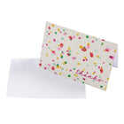 Mara-Mi - Note de remerciement - 3,5 x 5 - Confettis Thanks - Paquet de 20-Dimensions : 3,5 po x 5 po