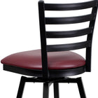 Flash Furniture - Tabouret de bar xU6F8BLDSWVBGV, bourgogne-Siège rembourré en mousse épaisse de 2.5 pouce
