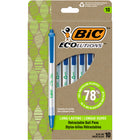 BIC - Stylos-billes bleus BIC Ecolutions Clic Stic - 1,0 mm - Bleu - Paquet de 10-Chaque paquet de stylos en vrac contient 10 stylos-billes rétractables Ecolutions Clic Stic à encre bleue