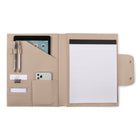 Tru Red Vegan leather minimal padfolio, Cream (WRC2396TR-CREAM)-Section rembourré pour la tablette 13po