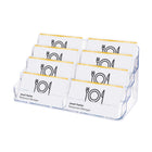 Deflecto - Porte-cartes d’affaires  - 8 Compartiments - transparent-Huit compartiments