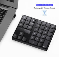 Speedex 35 Keys 2.4Ghz Wireless Rechargeable, Numeric Keypad, Keyboard - Black-2,4 GHz