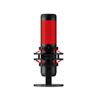 HP - Microphone HyperX Quadcast, noir/rouge-Support antichoc et antivibrations intégré