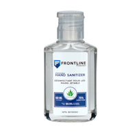 Frontline Protection - Désinfectant pour les mains à 75 % d'alcool éthylique enrichi d'aloès, 60 ml, paq./20-Contient 75 % d'alcool éthylique pour tuer efficacement les bactéries et les virus nocifs