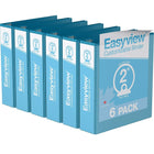 Davis Group Easyview Classeur à anneaux ronds, personnalisable, 2", bleu turquoise-3 Reliure À Anneaux