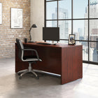 Sauder 59"W La Collection Affirm Bureau - Finition Classic Cherry-  La surface supérieure en mélamine est résistante à la chaleur, aux taches et aux rayures