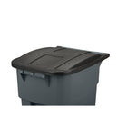 Rubbermaid® – Contenant de recyclage mobile BRUTE 50 (FG9W2700GRAY) -Roues robustes avec profil nervure haute performance optimisé pour une utilisation à l'intérieur ou à l'extérieur