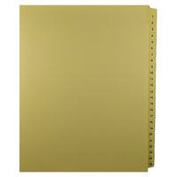 Mark Maker – Onglets séparateurs juridiques beiges, 1/25 onglets, format lettre, sans trous, numéros 1 à 25-Onglets séparateurs beiges, 1/25 onglets