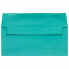 JAM Paper #10 Enveloppes de couleur professionnelles - 4,125" x 9,5" - Bleu mer recyclé - Paquet de 100-Quantité : 100 enveloppes par paquet