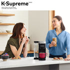 Keurig K-Supreme - Cafetière une tasse à la fois pour capsule K-Cup avec technologie MultiJet - Noir-Compatible avec le filtre à café réutilisable Universel My K-Cup : Infusez votre propre café moulu (vendu séparément)