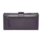 Club Rochelier - Pochette Femme avec Rabat Portefeuille - Prune-12 emplacements pour cartes de crédit