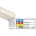 Rouleaux d’étiquettes laminées-Légende : H; F; I; PPE