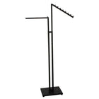 Eddie's - Porte-vêtements à 2 bras - Hauteur ajustable 48 po - 72 po - Noir mat-Porte-vêtements