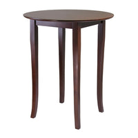 WinsomeMD – Table bistro haute et ronde Fiona, fini noyer antique-Détails raffinés et élégance décontractée sont les atouts de cette haute table bistro aux pattes légèrement fuselées. La table ronde, au fini en noyer riche et dense, a un format idéal pour souper entre amis, travailler sur votre ordinateur portatif ou jouer aux cartes. La table peut accueillir jusqu’à quatre chaises, qui sont aussi offertes dans cette série.
